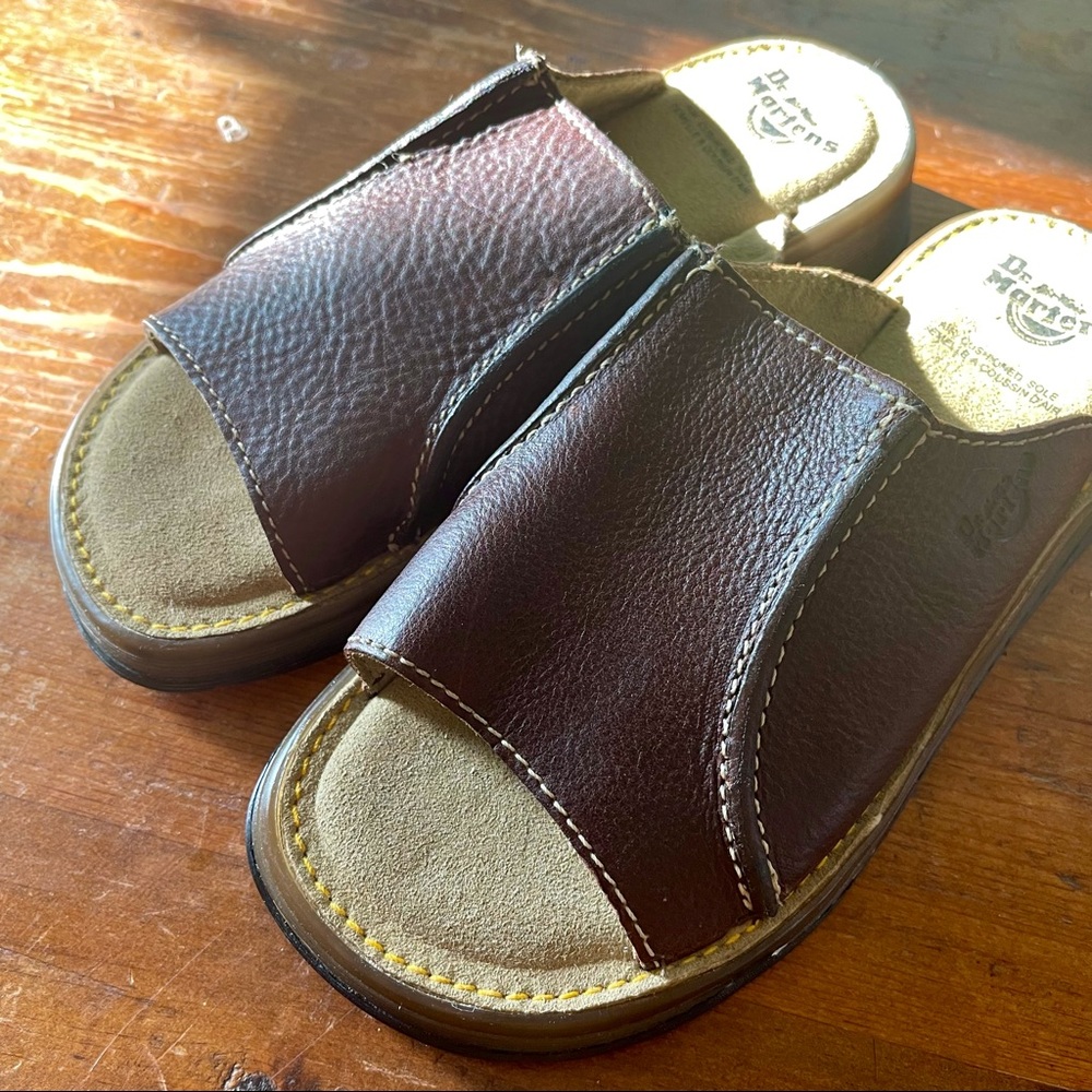 Doc Marten Brown Slip on Sandals